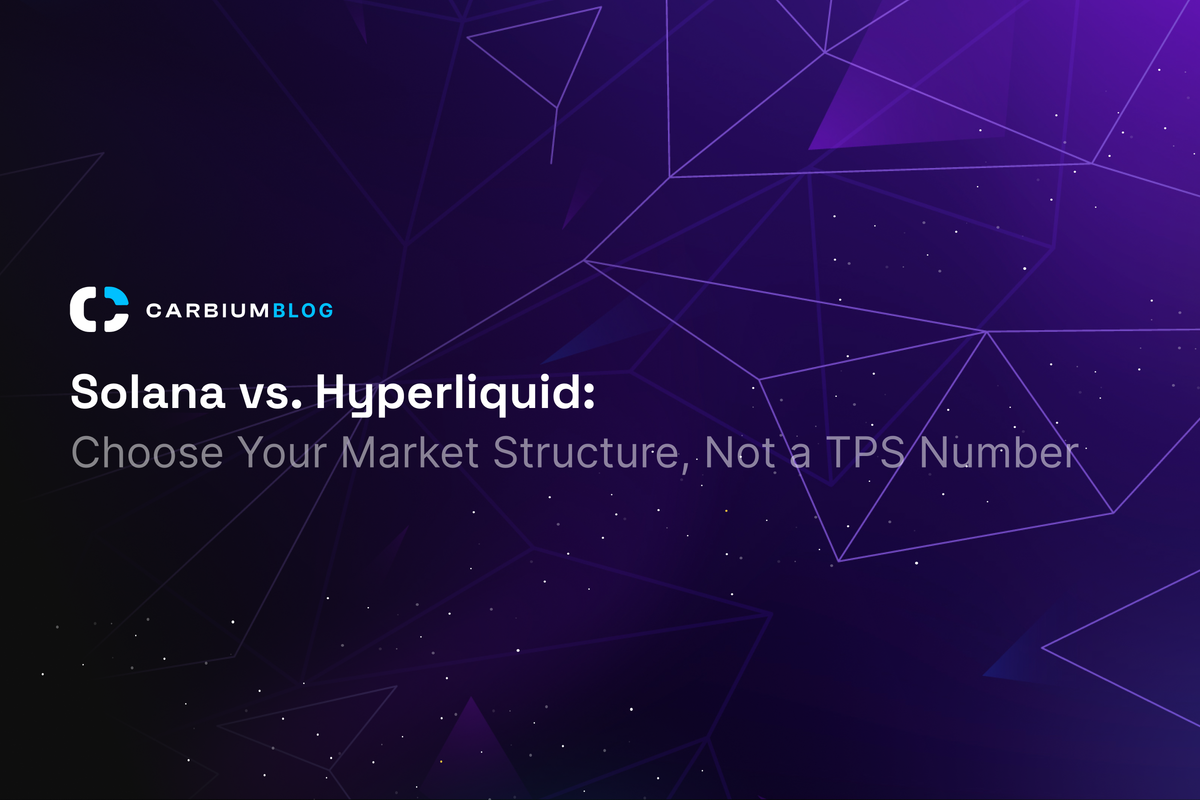 Solana vs. Hyperliquid, Carbium Blog banner